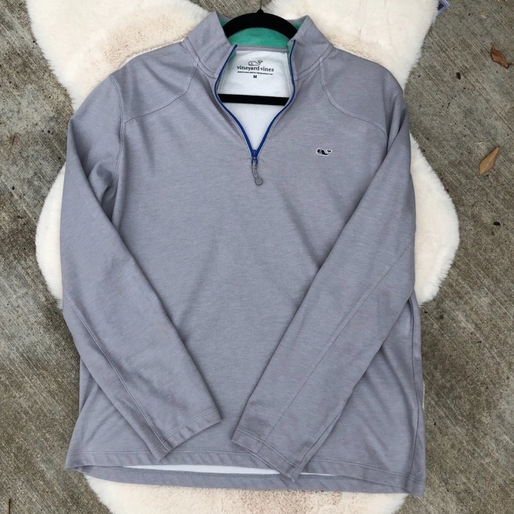 Men's Vineyard Vines Waggle 1/4 Zip Golf Sweater